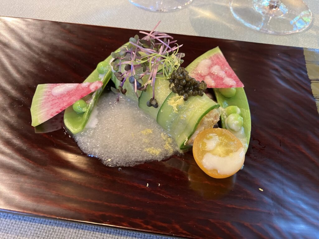 すいぎょく 板橋 仏蘭西舎 前菜 クスクス サーモン アボカド