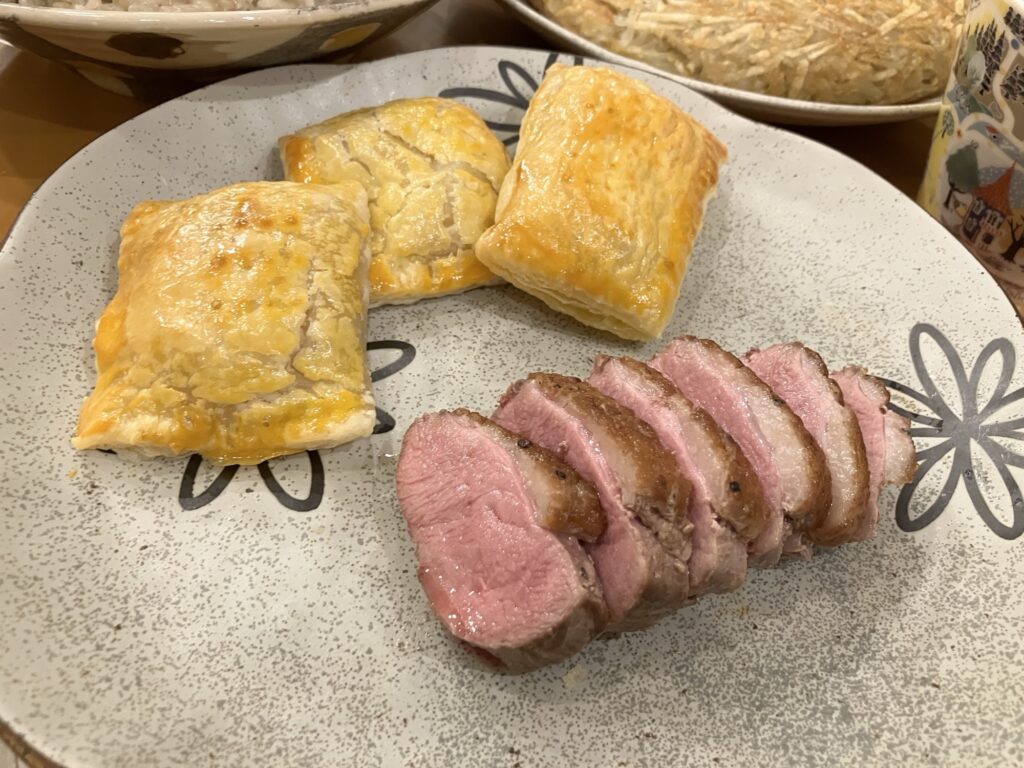 フォアグラリゾット ミートパイ フォアグラパイ包み焼き 鴨肉ロースト