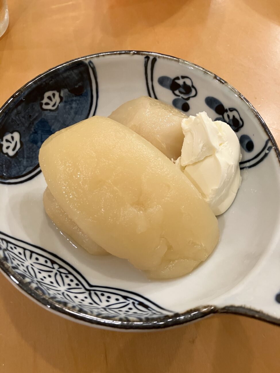 アップルコンポート マスカルポーネ添え